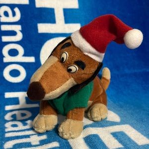 Christmas dog plush